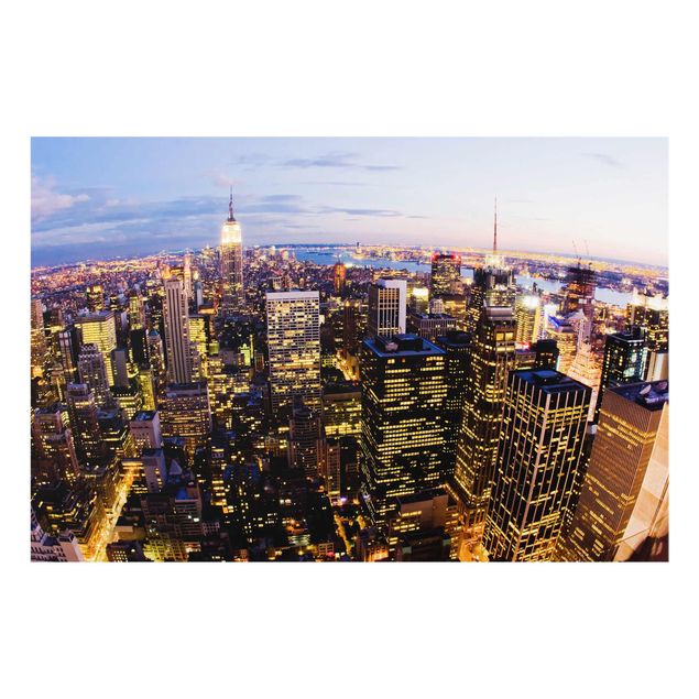 Wandbilder Architektur & Skyline New York Skyline bei Nacht