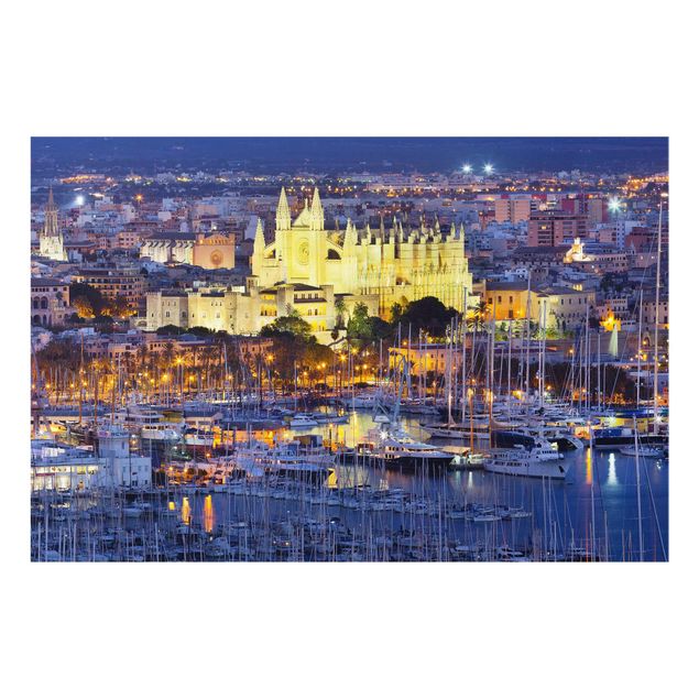 Rainer Mirau Kunstdrucke Palma de Mallorca City Skyline und Hafen