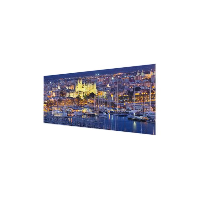 Wandbilder Palma de Mallorca City Skyline und Hafen