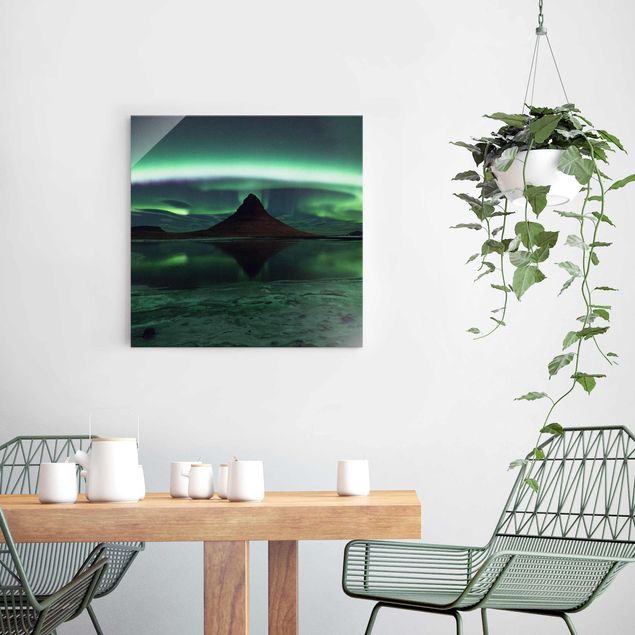 Wandbilder Landschaften Polarlicht in Island