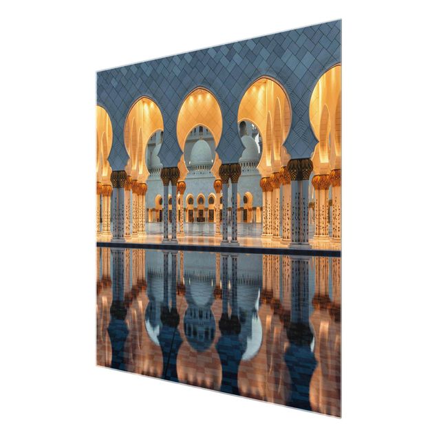 Bilder Reflexionen in der Moschee