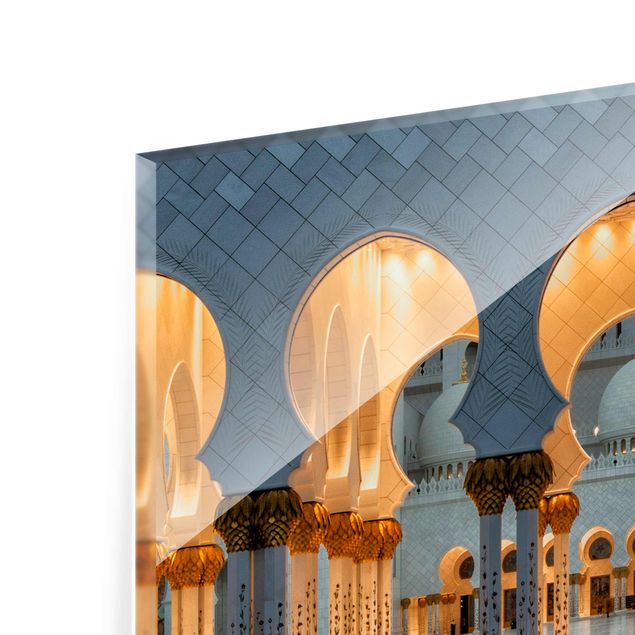 Glasbilder Reflexionen in der Moschee