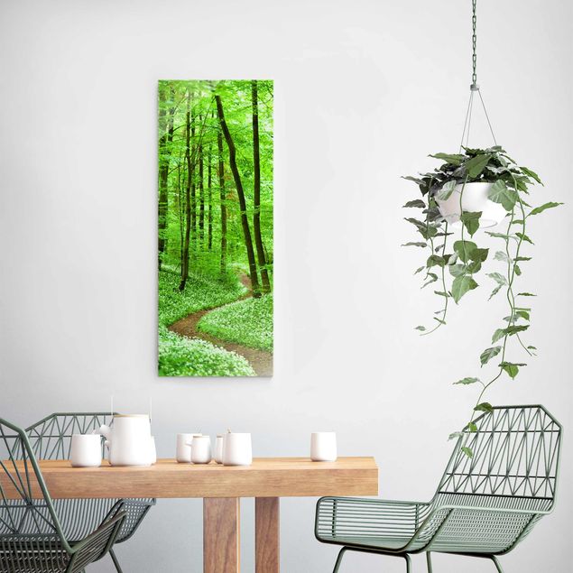 Wandbilder Landschaften Romantischer Waldweg