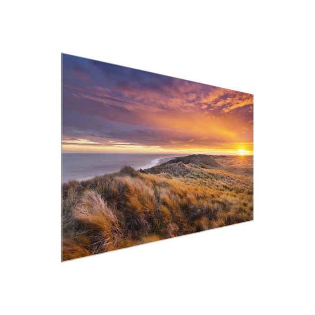 Wandbilder Strände Sonnenaufgang am Strand auf Sylt