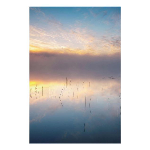 Wandbilder Natur Sonnenaufgang schwedischer See