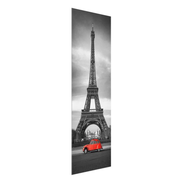 Glasbilder Schwarz-Weiß Spot on Paris