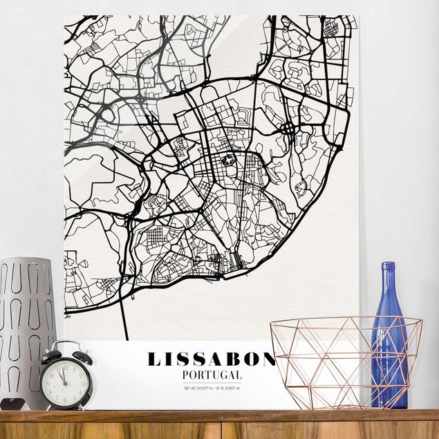 Küche Dekoration Stadtplan Lissabon - Klassik