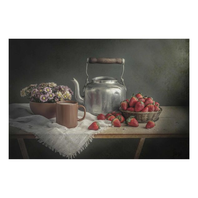 Bilder Stillleben mit Erdbeeren