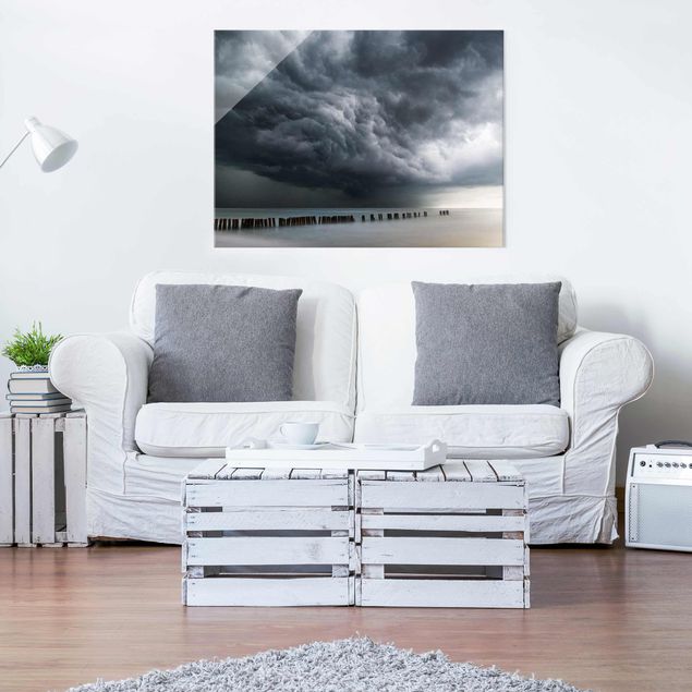 Wandbilder Landschaften Sturmwolken über der Ostsee