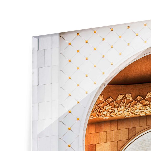 Glasbild - Tor der Moschee - Quadrat 1:1
