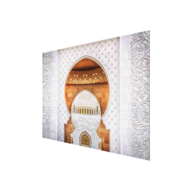 Glas Wandbilder Tor der Moschee