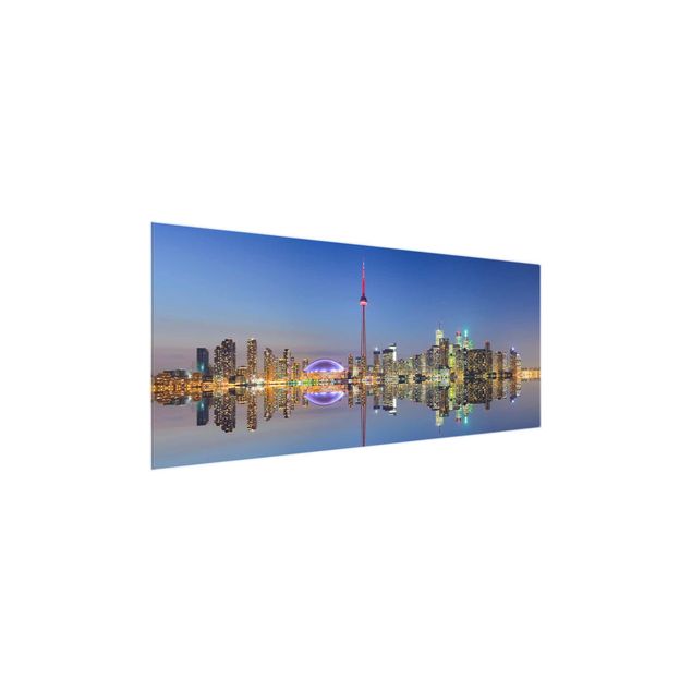 Wandbilder Modern Toronto City Skyline vor Lake Ontario