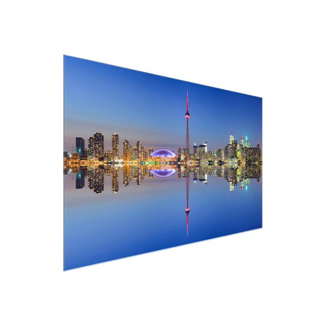 Wandbilder Modern Toronto City Skyline vor Lake Ontario
