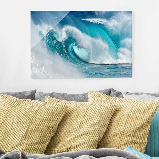 Wanddeko Küche Tosende Wellen