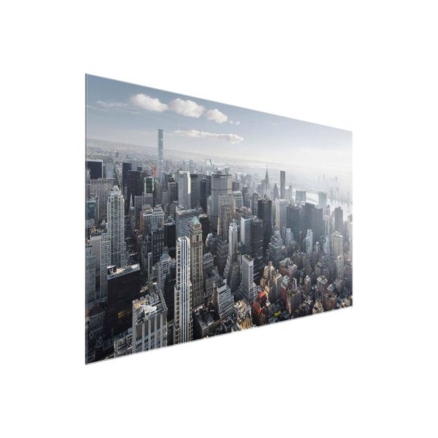 Glasbild Skyline Upper Manhattan New York City