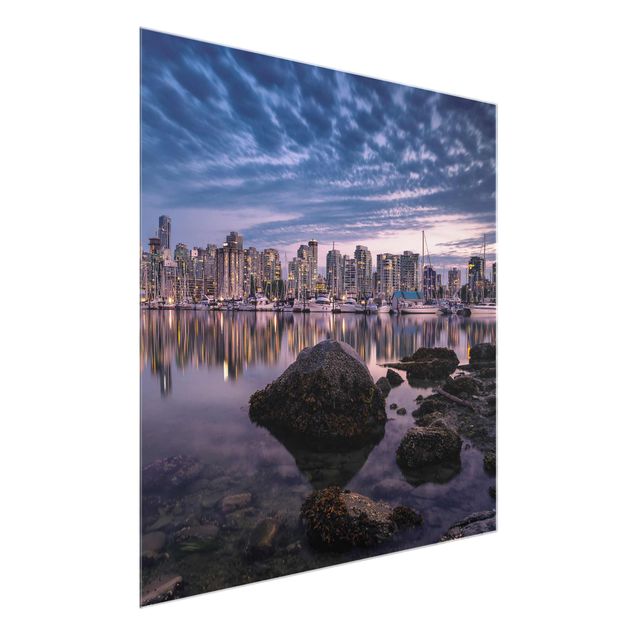 Wandbilder Architektur & Skyline Vancouver im Sonnenuntergang