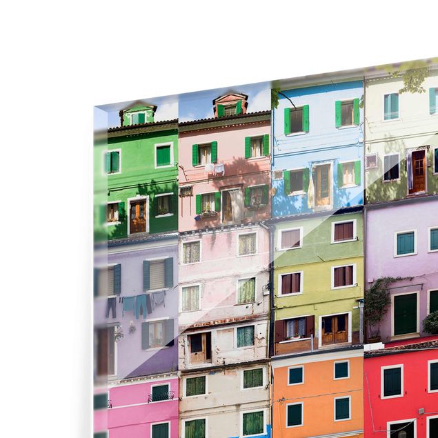 Glasbilder Venezianische Häuser