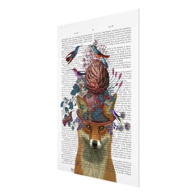 schöne Bilder Vogelfänger - Fuchs mit Artischocke