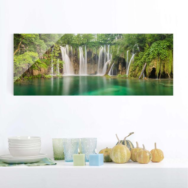 Küchen Deko Wasserfall Plitvicer Seen