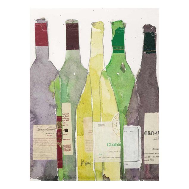 Glas Wandbilder Wein & Spirituosen III