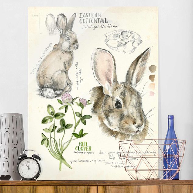 Wanddeko Küche Wildnis Journal - Kaninchen