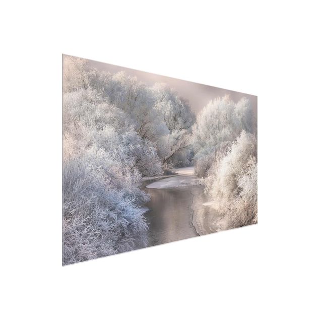 Glasbilder Natur Winter Song