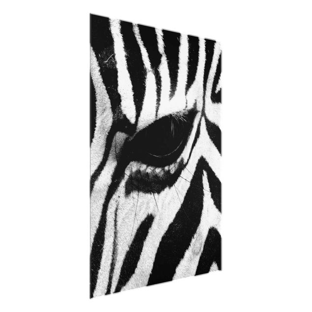 Glasbilder Tiere Zebra Crossing