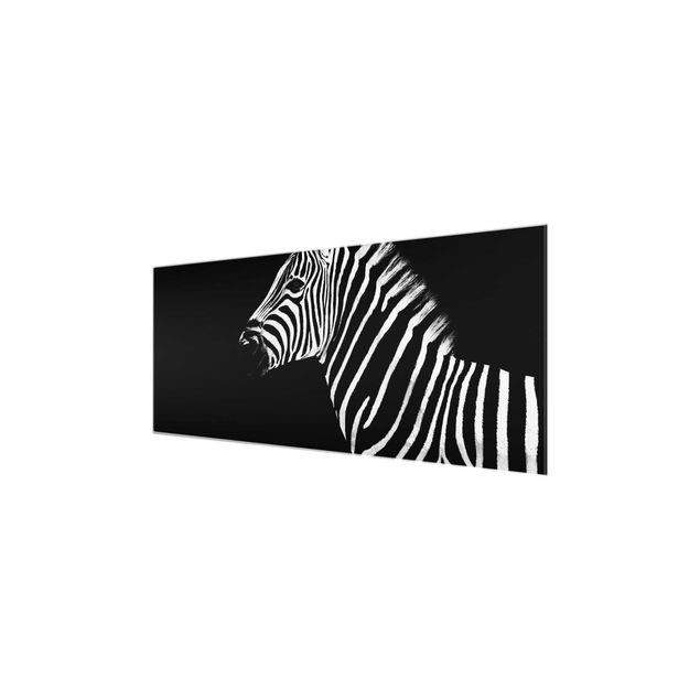 Wandbilder Schwarz-Weiß Zebra Safari Art