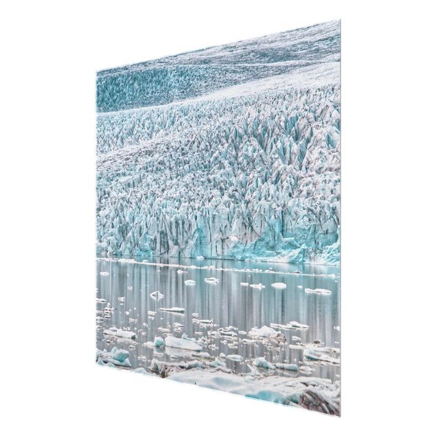 Wandbilder Blau Gletscher auf Island