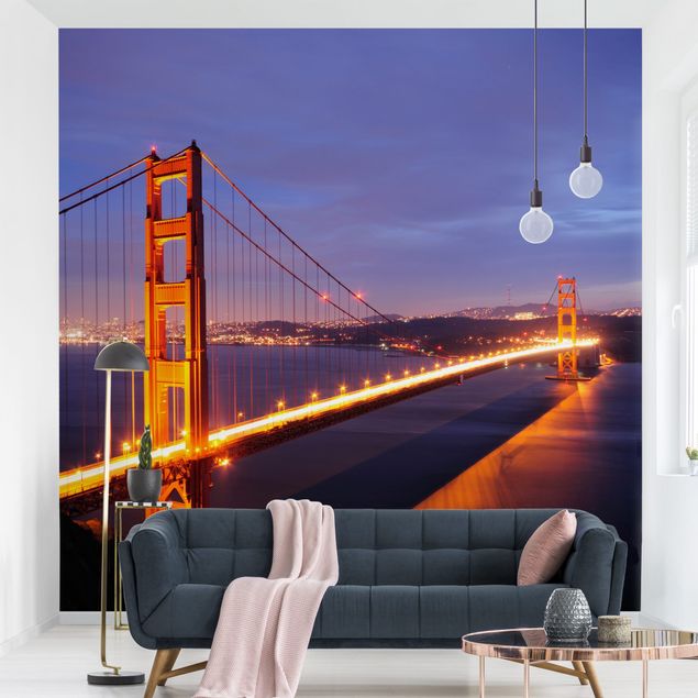 Küchen Deko Golden Gate Bridge bei Nacht