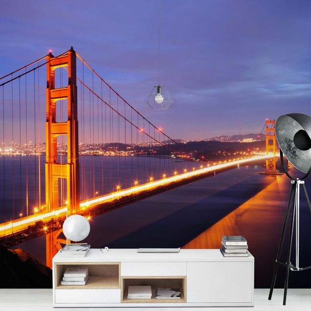 Fototapete kaufen Golden Gate Bridge bei Nacht