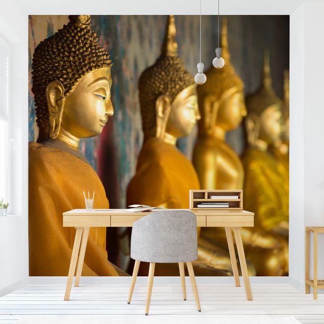 Küche Dekoration Goldene Buddha Statuen