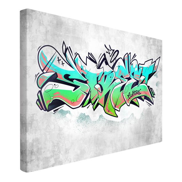 Wandbilder Grau Graffiti Art Street Culture