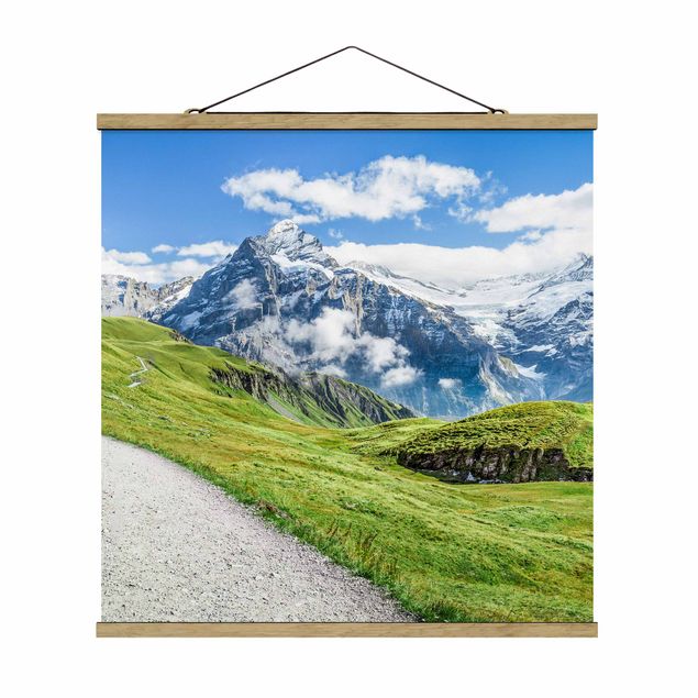 Wandbilder Landschaften Grindelwald Panorama
