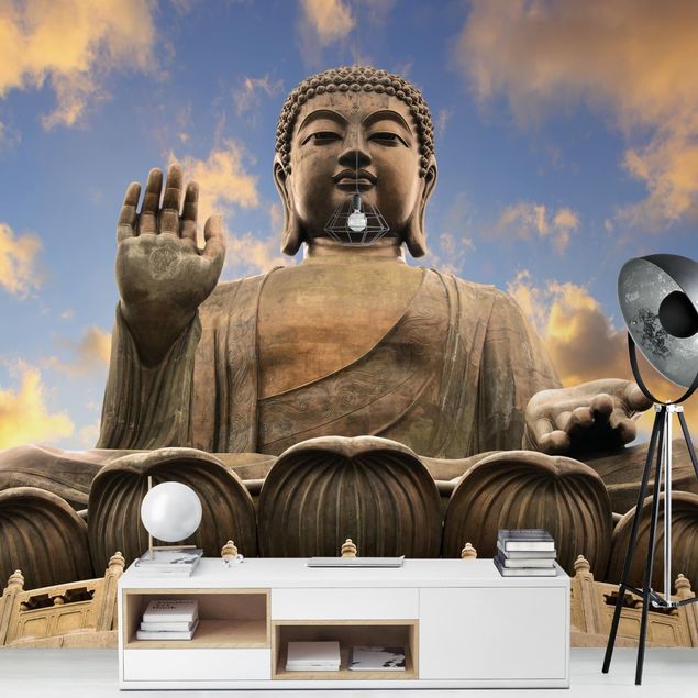Fototapeten Beige Großer Buddha