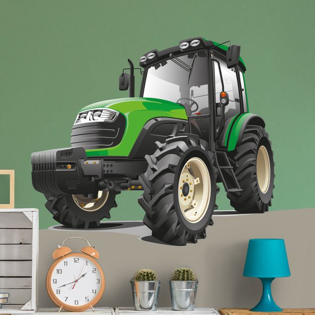 Wandsticker Traktor Großer grüner Traktor