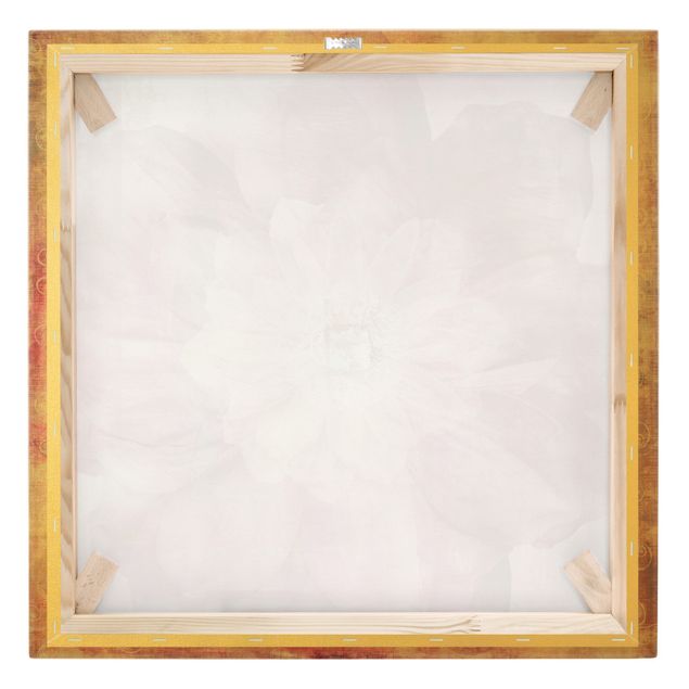 Leinwandbild - Grunge Flower - Quadrat 1:1