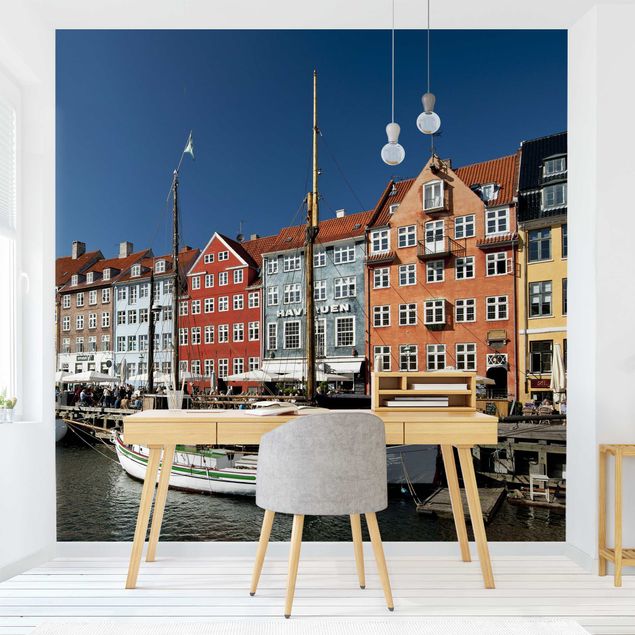 moderne Fototapete Hafen in Kopenhagen