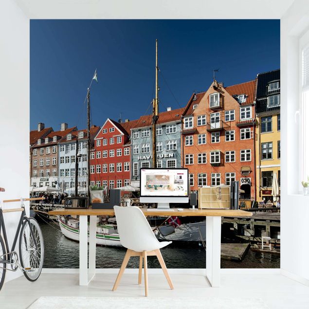 Fototapete Stadt Hafen in Kopenhagen