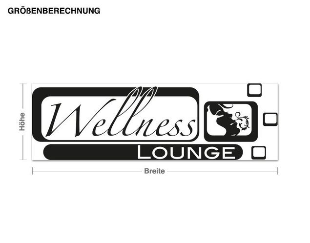 Wandtattoo Vintage Wellness Lounge