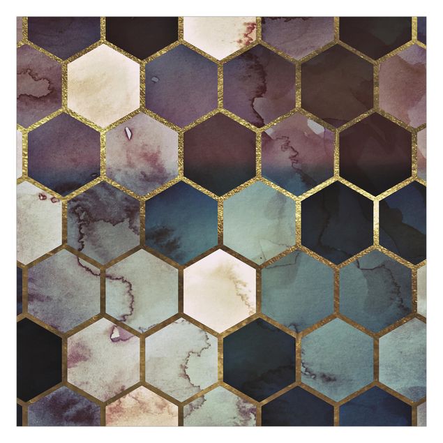 Monika Strigel Bilder Hexagonträume Aquarell Muster
