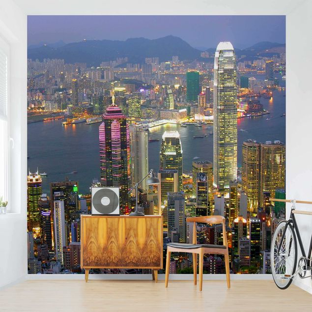 Fototapete modern Hongkong Skyline
