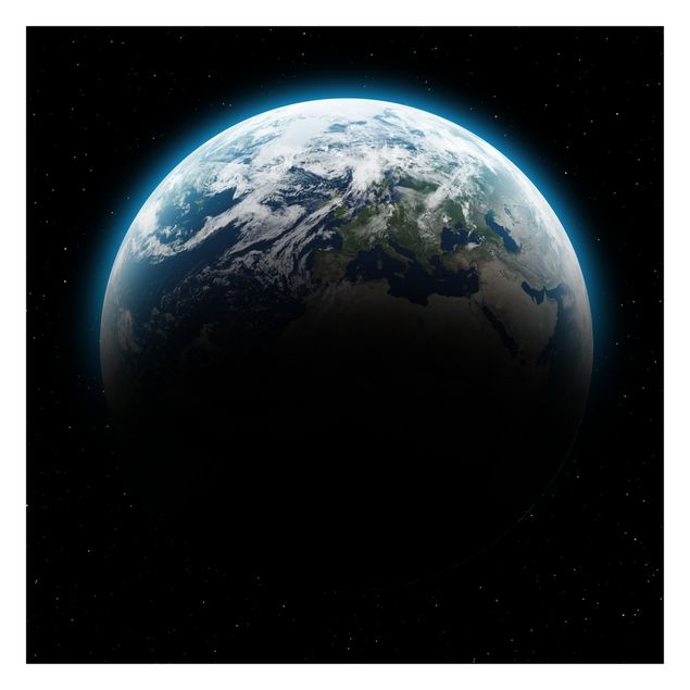 Fototapete - Illuminated Planet Earth