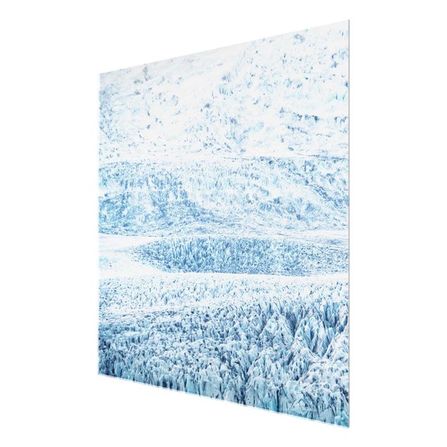 Wandbilder Blau Isländisches Gletschermuster