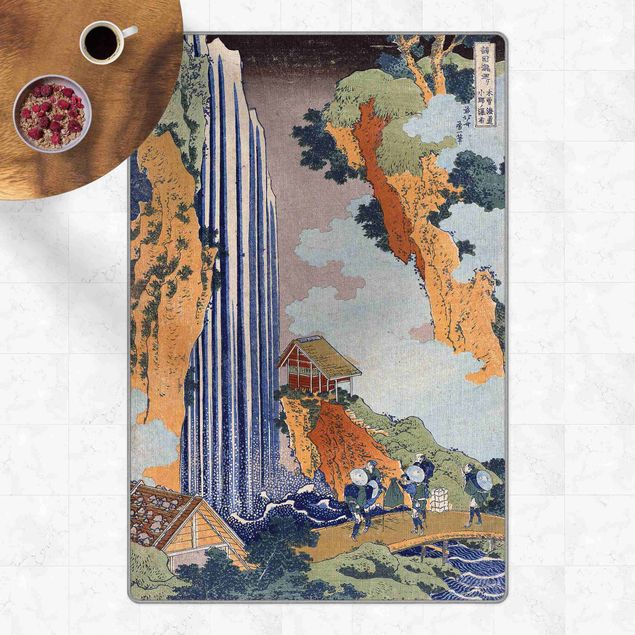 Teppich modern Katsushika Hokusai - Ono Wasserfall