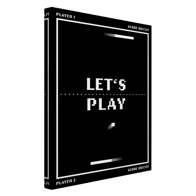 Wandbilder Schwarz-Weiß Klassik Videospiel in Schwarzweiß Let's Play