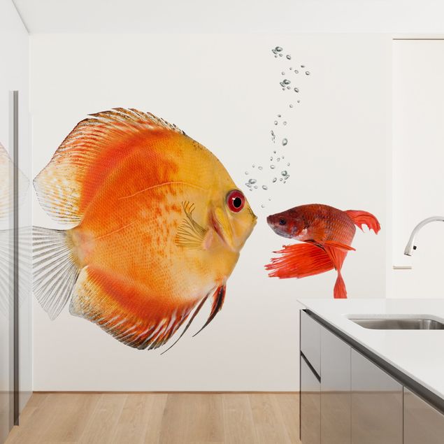 Wanddeko Küche Küssende Fische