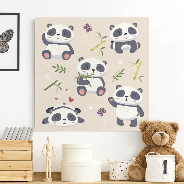 Wandbilder Pandas Kuschelige Pandas