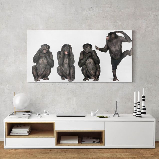 Wandbilder Affen Affen Clique