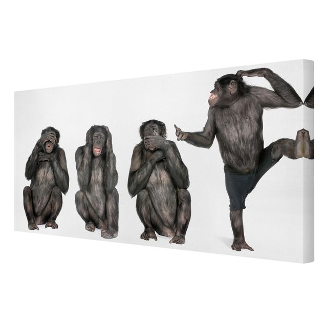 Wandbilder Modern Affen Clique